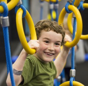 Kid having fun at Zava Zone
